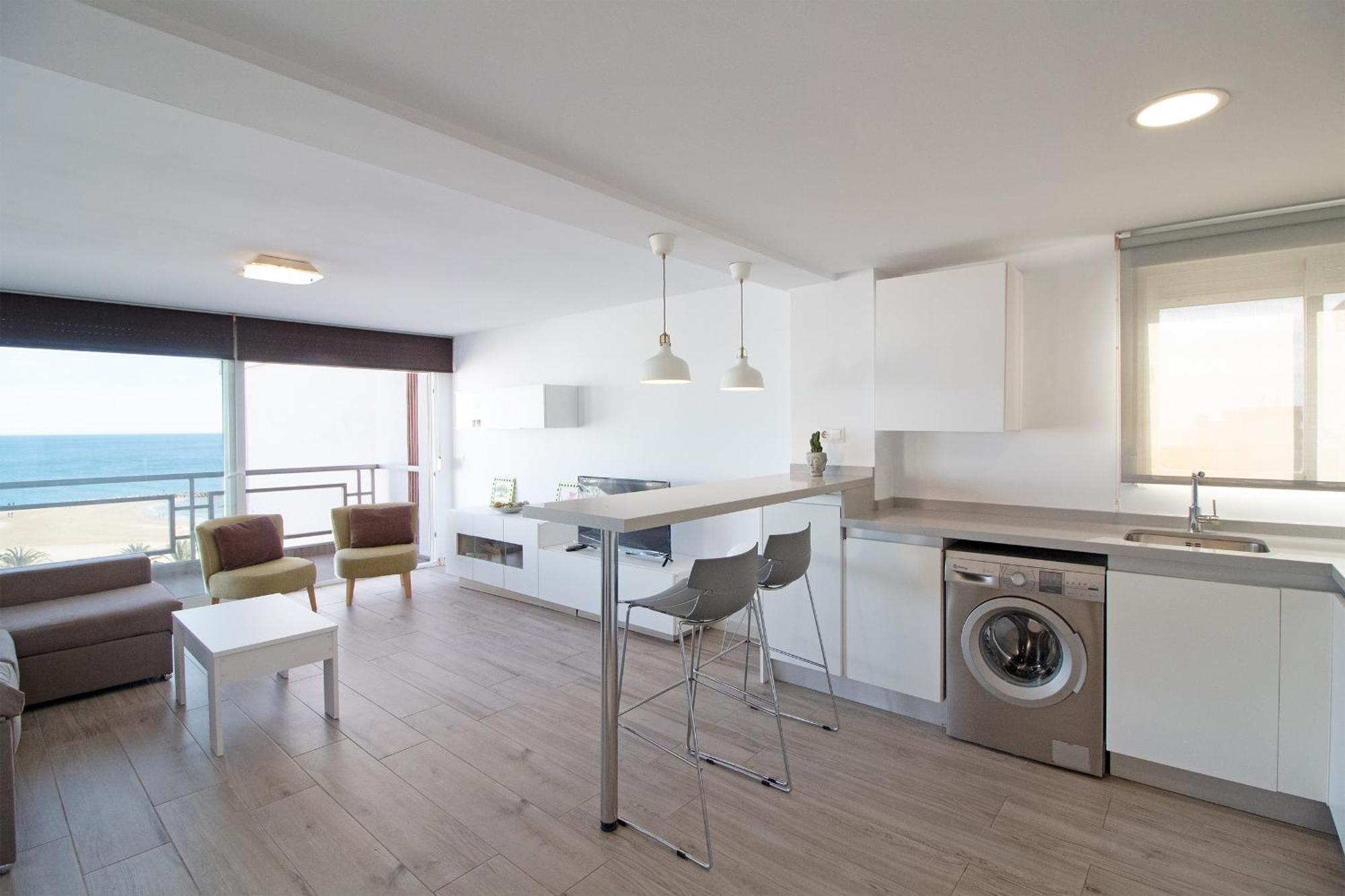 Global Properties, Apartamento Con Terraza E Increibles Vistas Al Mar Sagunto Esterno foto