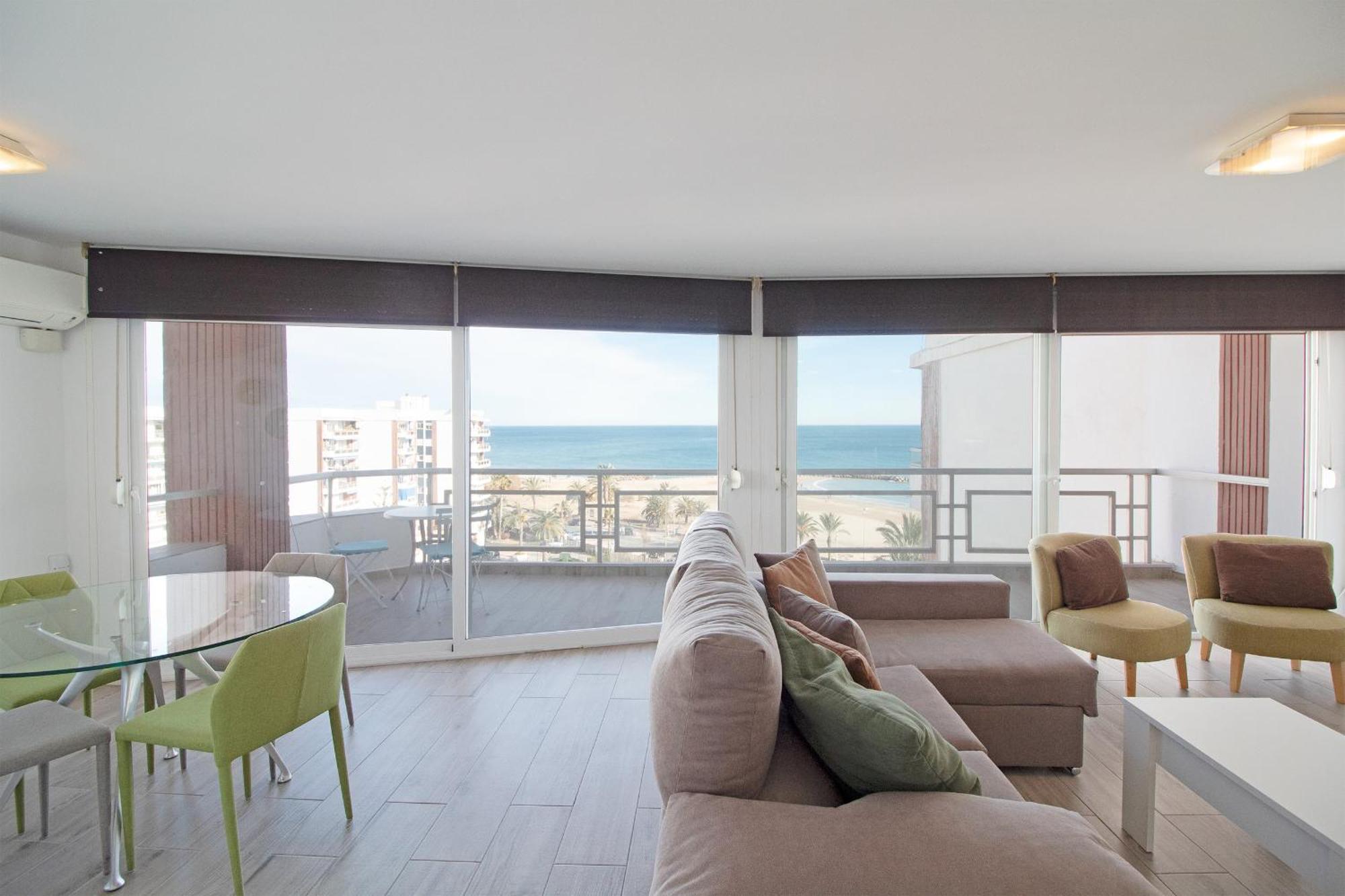 Global Properties, Apartamento Con Terraza E Increibles Vistas Al Mar Sagunto Esterno foto