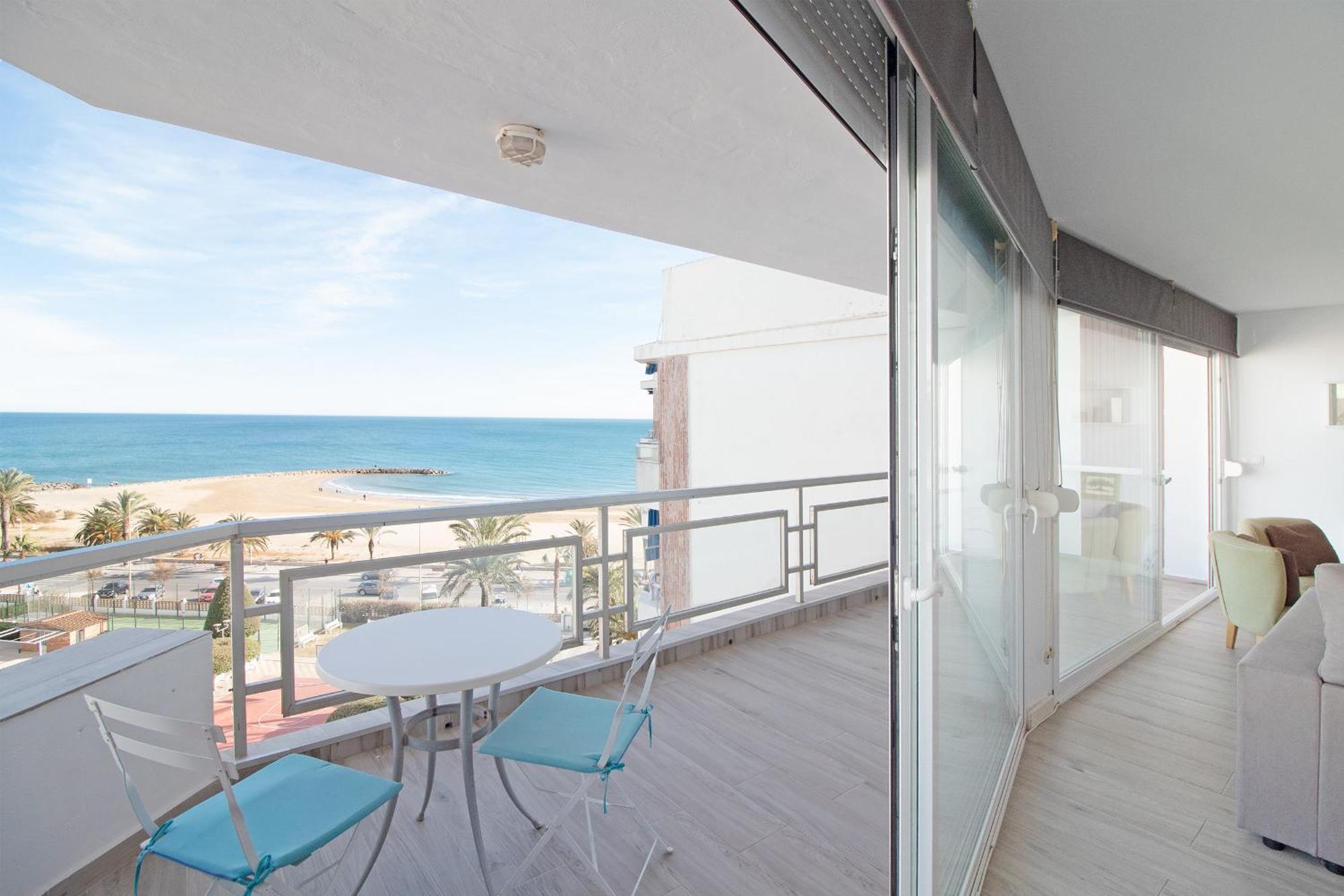 Global Properties, Apartamento Con Terraza E Increibles Vistas Al Mar Sagunto Esterno foto