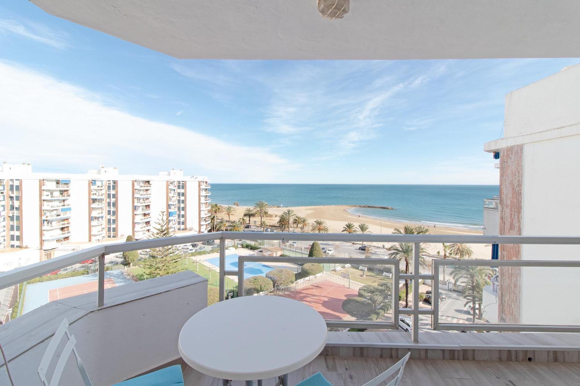 Global Properties, Apartamento Con Terraza E Increibles Vistas Al Mar Sagunto Esterno foto