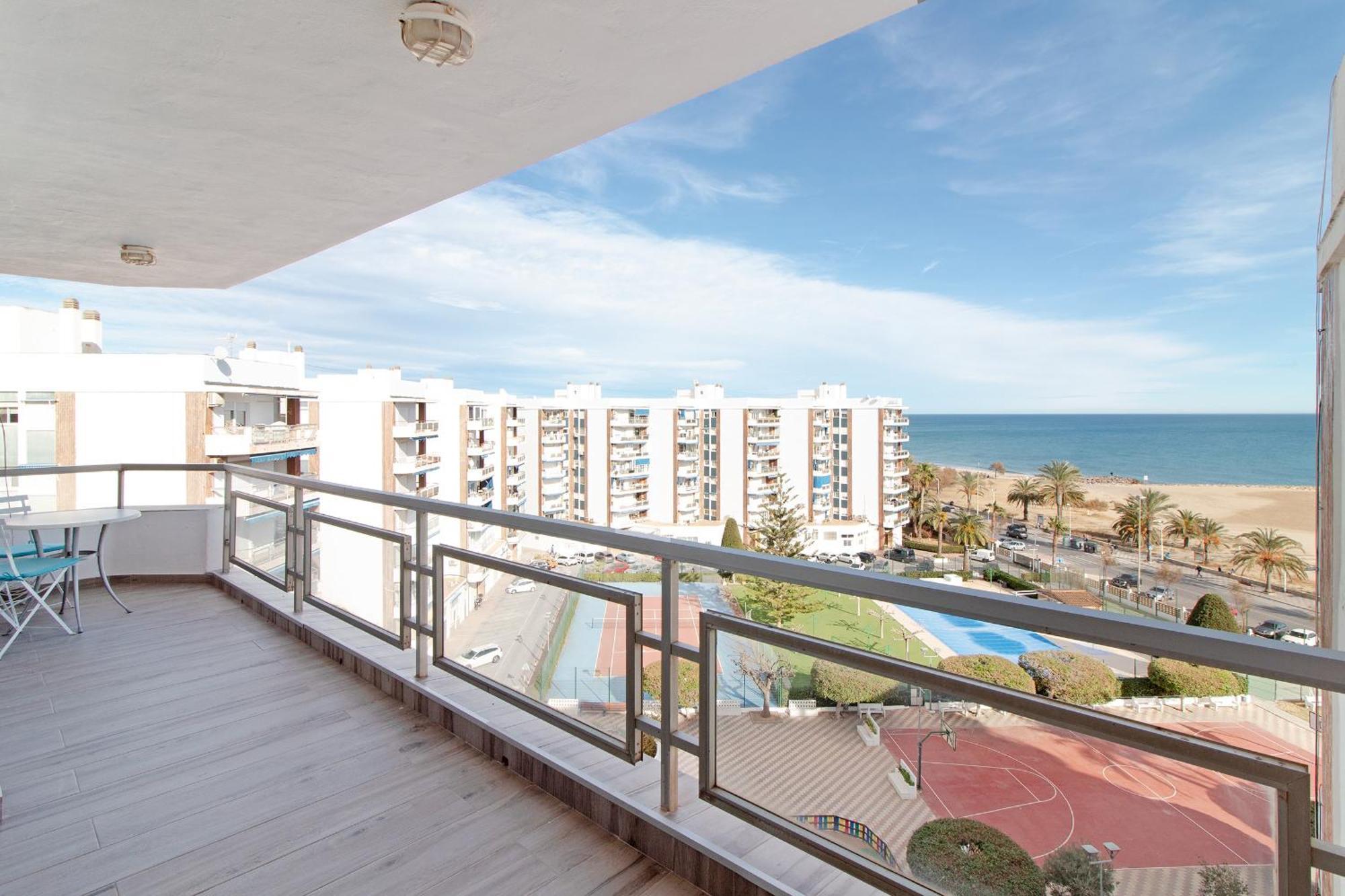 Global Properties, Apartamento Con Terraza E Increibles Vistas Al Mar Sagunto Esterno foto